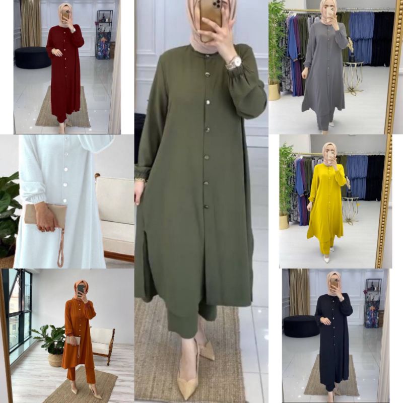 MURAHWHOLESALE MUSLIM BLOUSE AND HARI RAYA SET