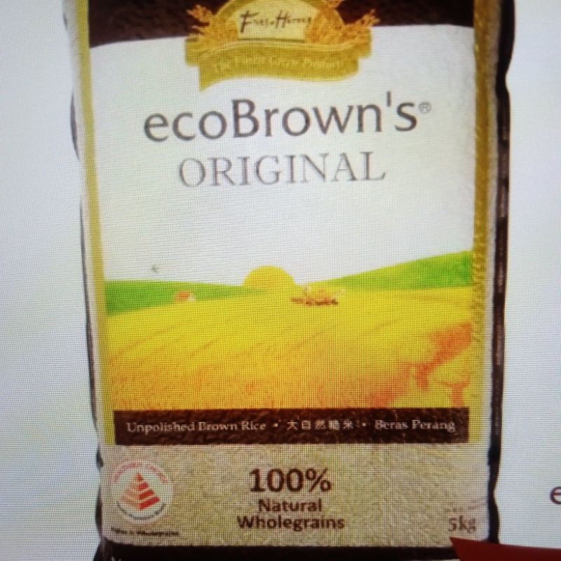 Snn Beras Jasmine Sunbrown Original 5kg 1kgjasmine Beras Perang Eco Brown Beras Diet Rice 2kg Brown Rice Nasi Diet Shopee Malaysia