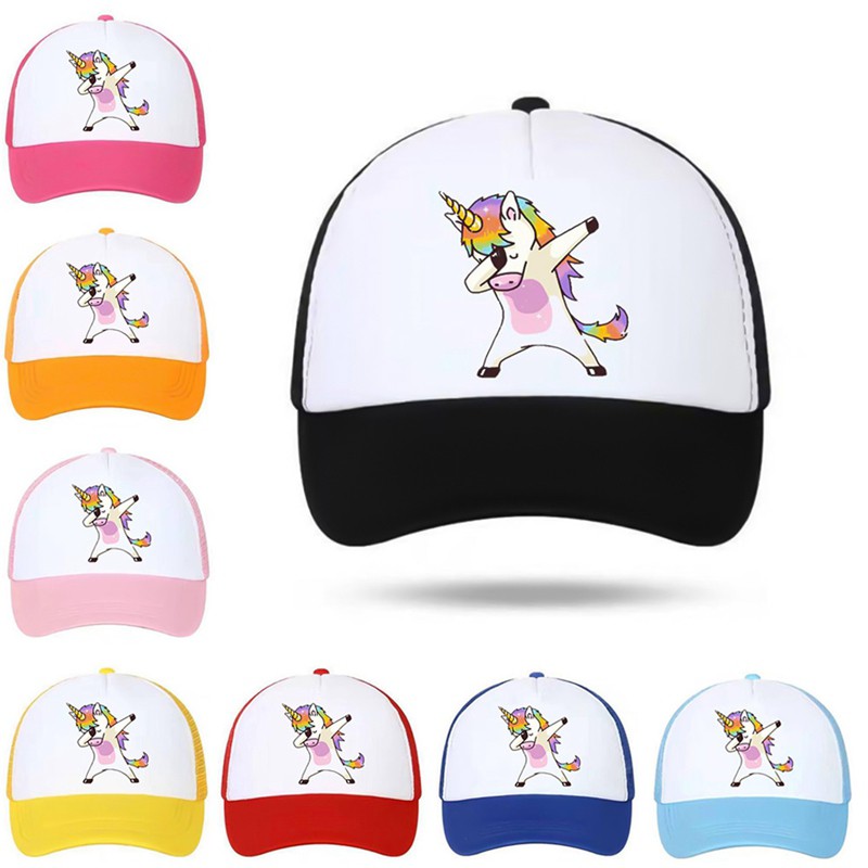 Yangzhoumoon Unicorn Cotton Cap Girls Boy Kids Baseball Cap Summer Sun Hat Adjustable Gift Uk Shopee Malaysia - 2019 game minecraft roblox cartoon kids sun baseball caps