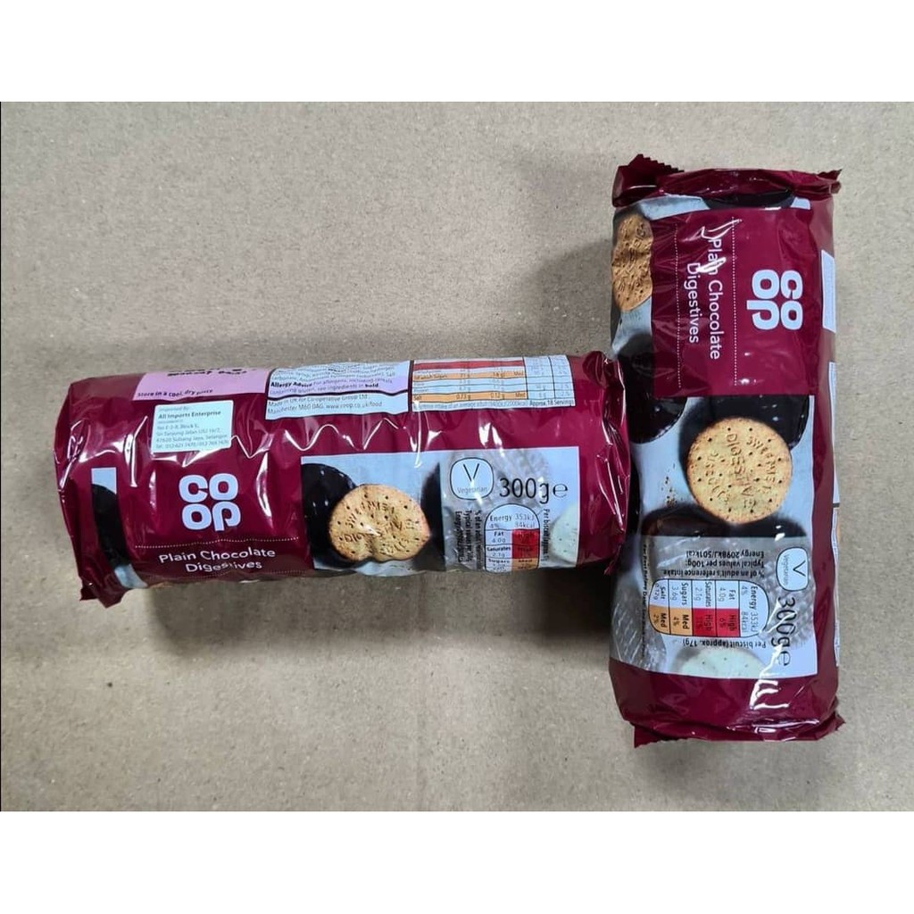 CO OP Plain Chocolate Digestive Biscuits 300g IMPORTED Shopee Malaysia