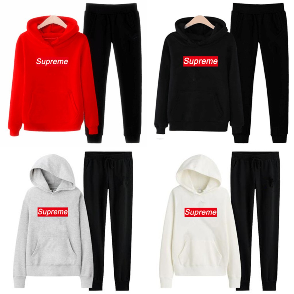 supreme hoodie and pants