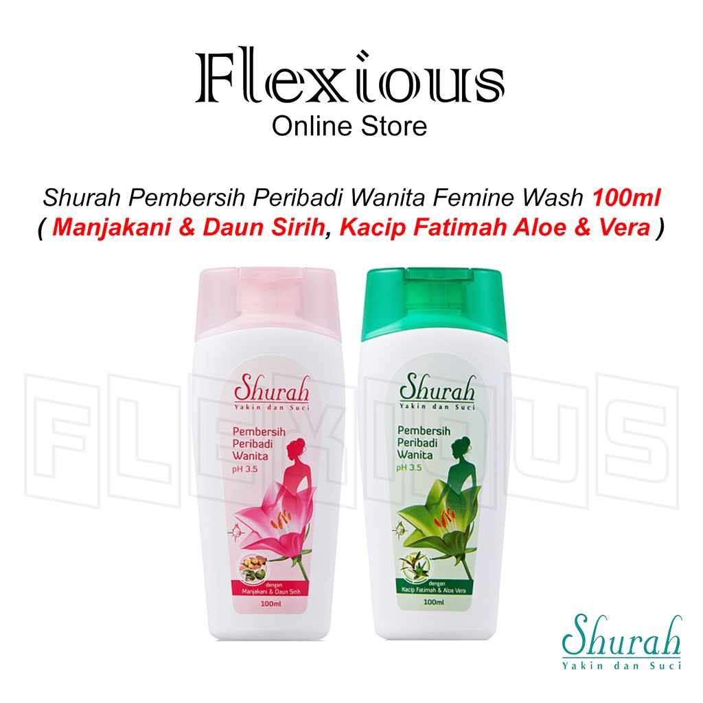 *Shurah* Pembersih Peribadi Wanita Feminine Wash 100ml ( Manjakani