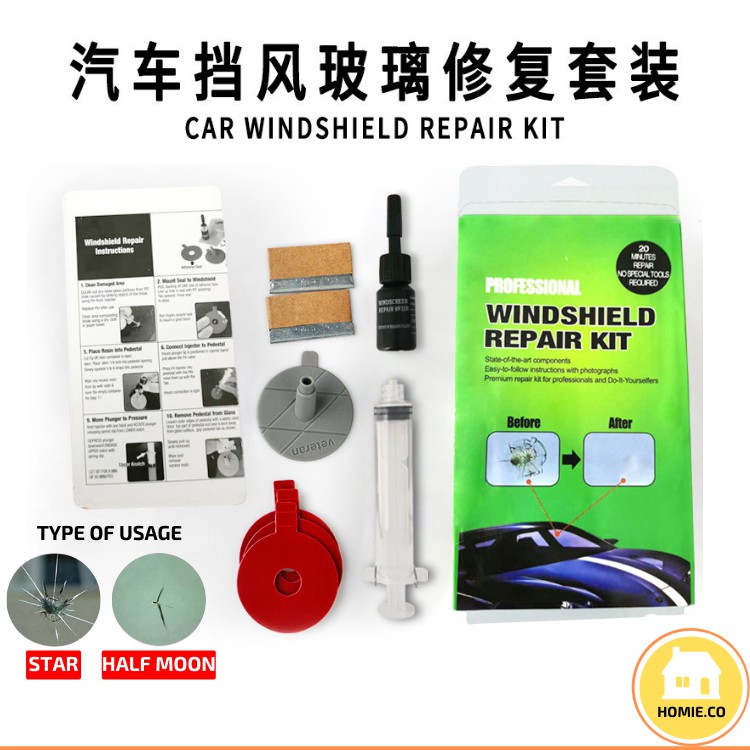 Windshield Repair Kit For Chips And