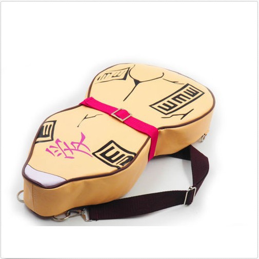 Naruto Gaara Gourd Canvas Backpack Shoulder School Bag Cosplay Prop Satchel Gift