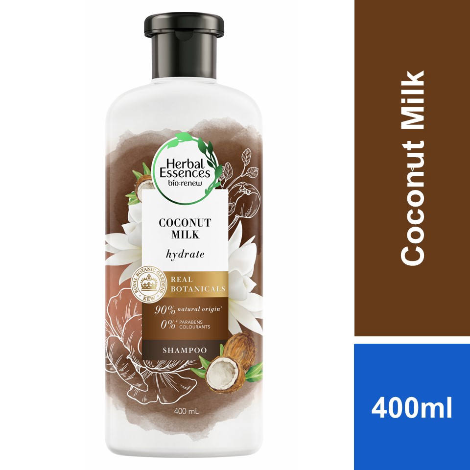 Herbal Essences BioRenew Hydrate Coconut Milk Shampoo 400ml Shopee Malaysia