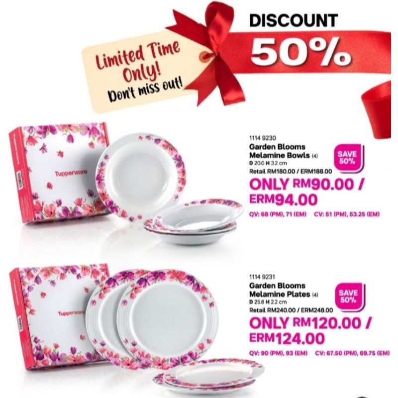 Tupperware Brand December 20 Promo: Melamine Set