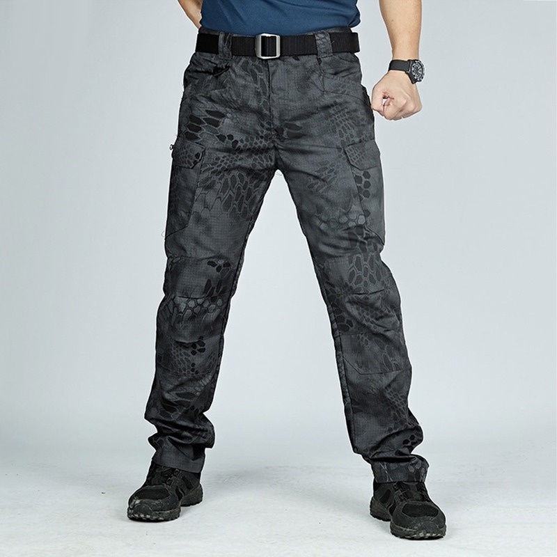 IX7 Cargo Pants Men Slim Fit Tactical Pants Seluar Kerja Tahan