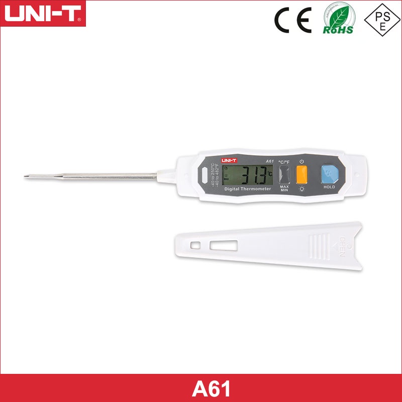UNIT Digital Probe Oven Thermometer LED Indication Water Oil