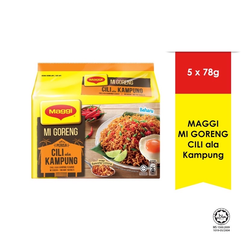 MAGGI Mi Goreng Cili ala Kampung (78g x 5 Packs) | Shopee Malaysia