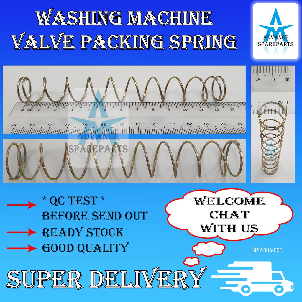 SPRING FOR VALVE PACKING / VALVE BELLOW WASHING MACHINE Getah Barrow Spring