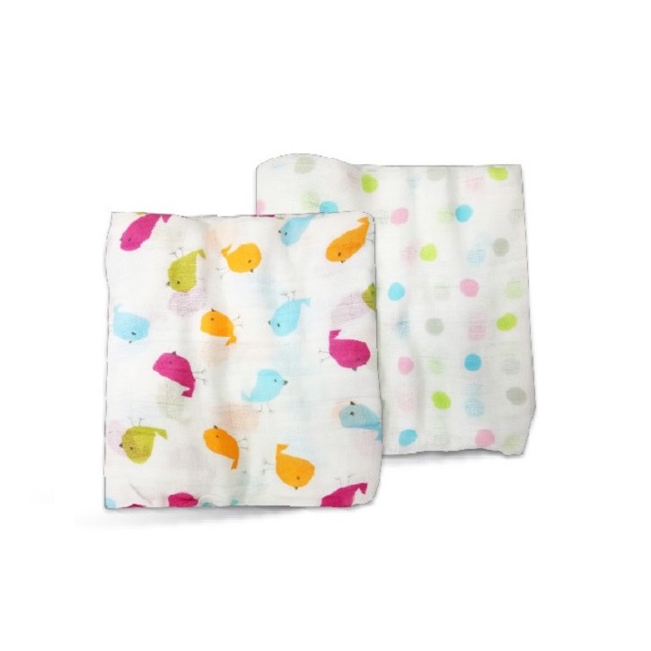 FIFFY Soft & Ventilated Baby Swaddle (2 Pcs/Pack) 98-282 | Shopee Malaysia