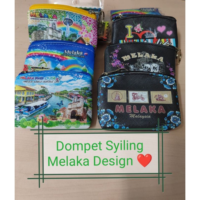 [Dompet Syiling] Souvenir Melaka Dompet Syiling Coin Purse Coin Holders Melaka Design