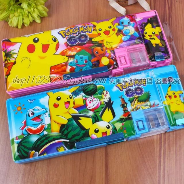 POKEMON Pencil Box Pokemon Pencil Case Kotak Pencil Pokemon | Shopee ...