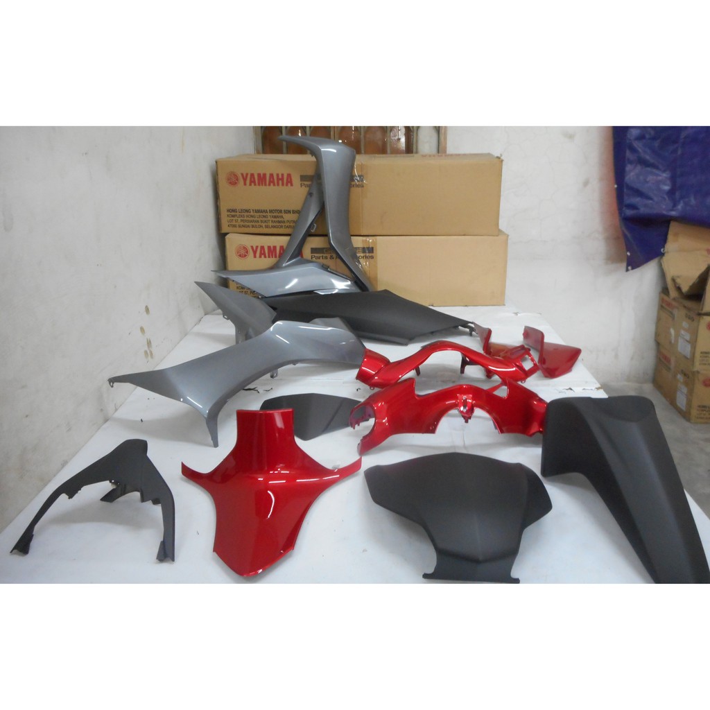 Honda Future F F 1 Mater Black Red Cover Set 100 Original Shopee Malaysia