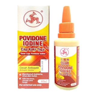 Povidone Iodine 10% w/v Cap Kaki Tiga 60ml (Exp: 04/2021) | Shopee Malaysia