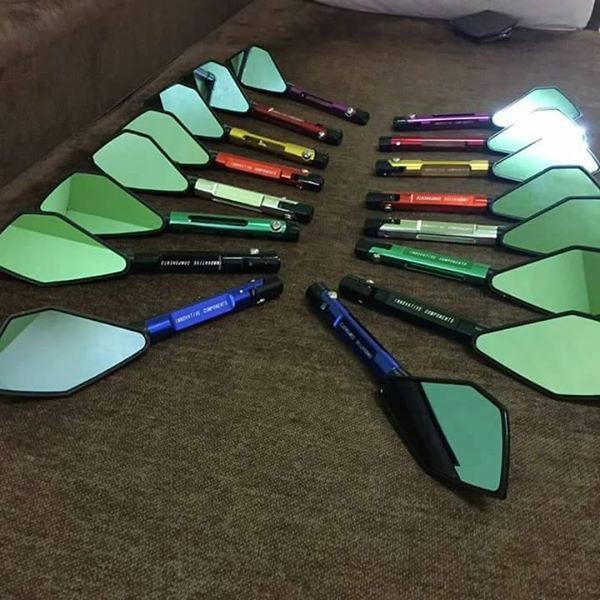 SIDE MIRROR UNIVERSAL CNC MIRROR Rizoma SHORT LONG Y15ZR ...