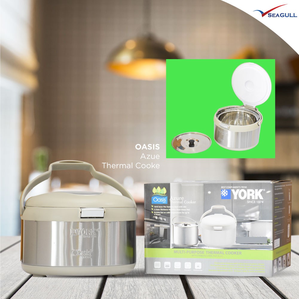 Oasis Azure MultiPurpose Thermal Cooker 3.5L (York's Special Edition