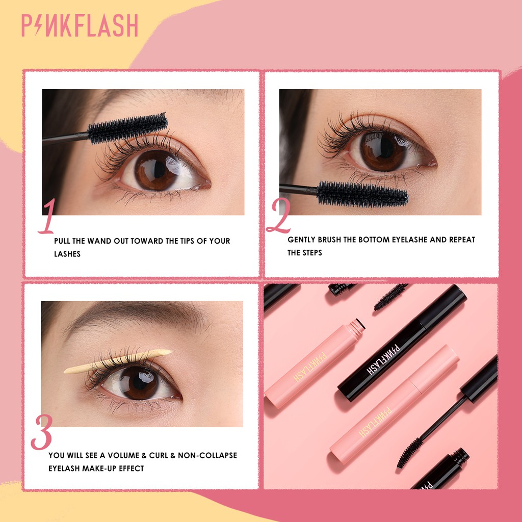 Versatile Have PINKFLASH Day & Night Natural Lengthening Volume Waterproof Mascara Quality Premium - Image 2