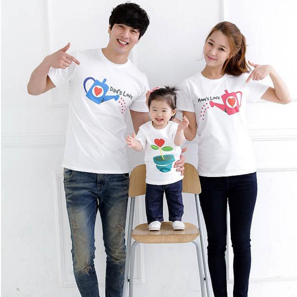 couple t shirt with baby boy