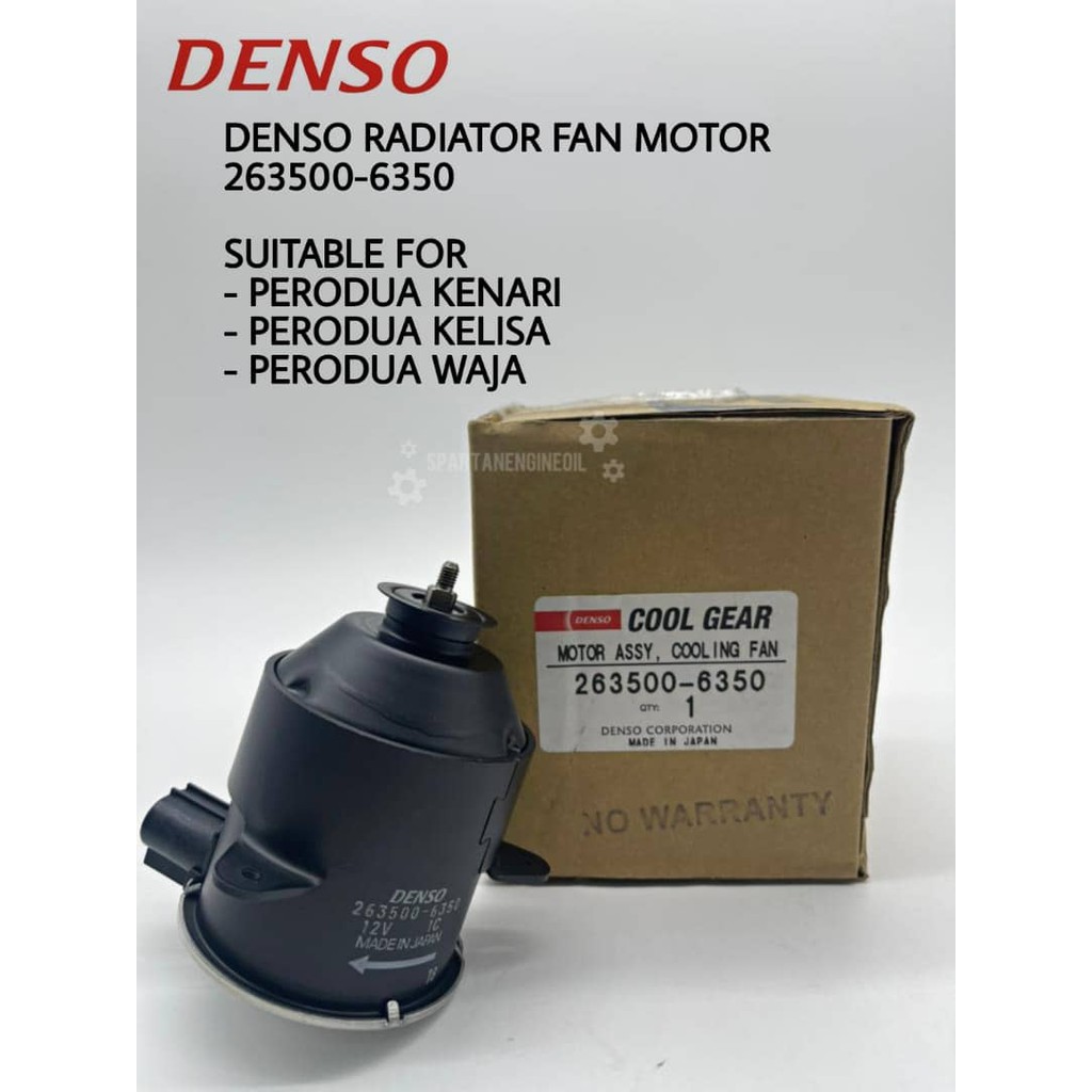 DENSO Radiator Fan Motor Proton Waja, Perodua Kenari, Kelisa 263500 ...