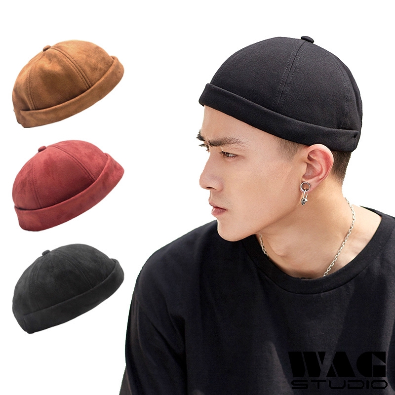 WAG Hat | Ready Stock Sailor Hat Suede Mikihat Adjustable Brimless Hat ...
