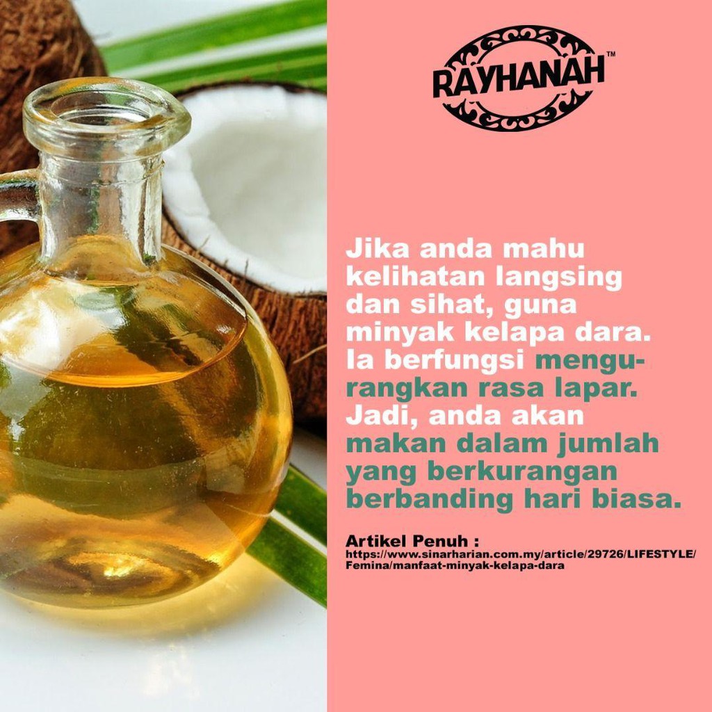 Ready Stock Rayhanah Virgin Oil Bijian Hitam Habatus Sauda Kelapa Dara Shopee Malaysia