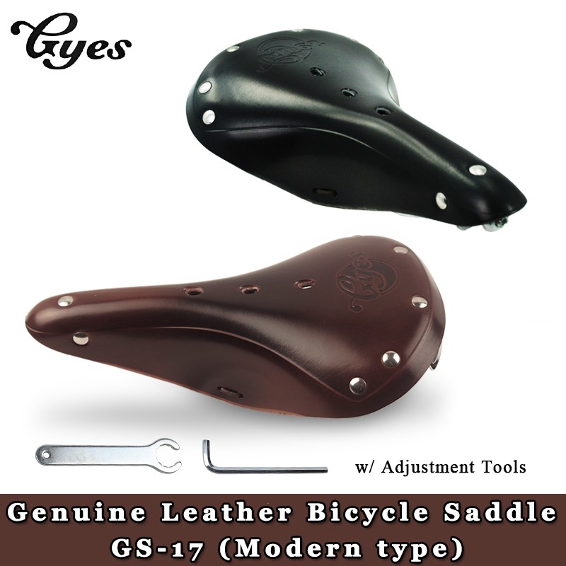 leather bike seat