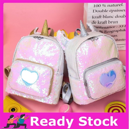  Tas  Unicorn  Sequin Paimin Gambar