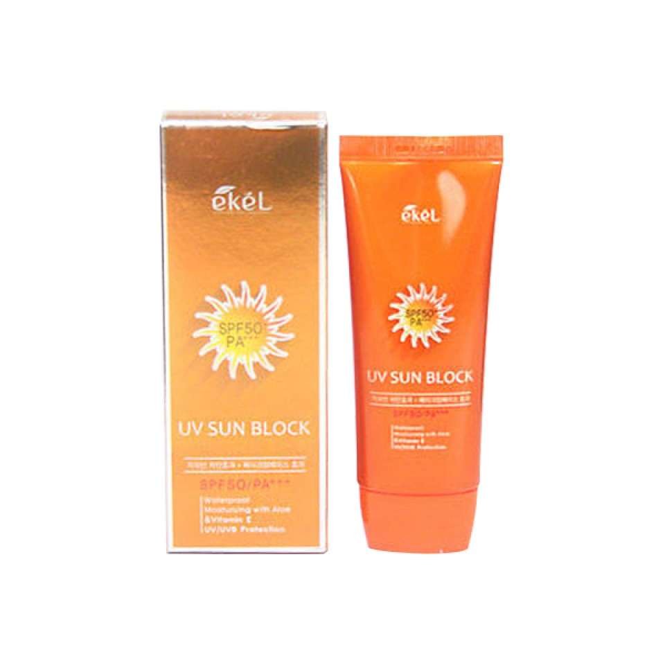 Ekel uv sun block with spf 50/ pa+++ 70ml | BeeCost