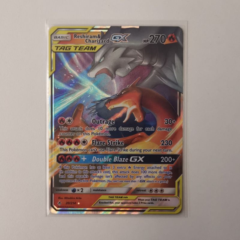 Charizard & Reshiram GX (TagTeam GX) | Shopee Malaysia