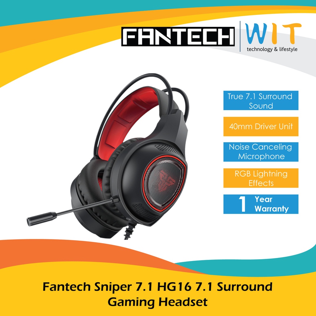 Fantech Sniper 7.1 HG16 7.1 Surround Gaming Headset