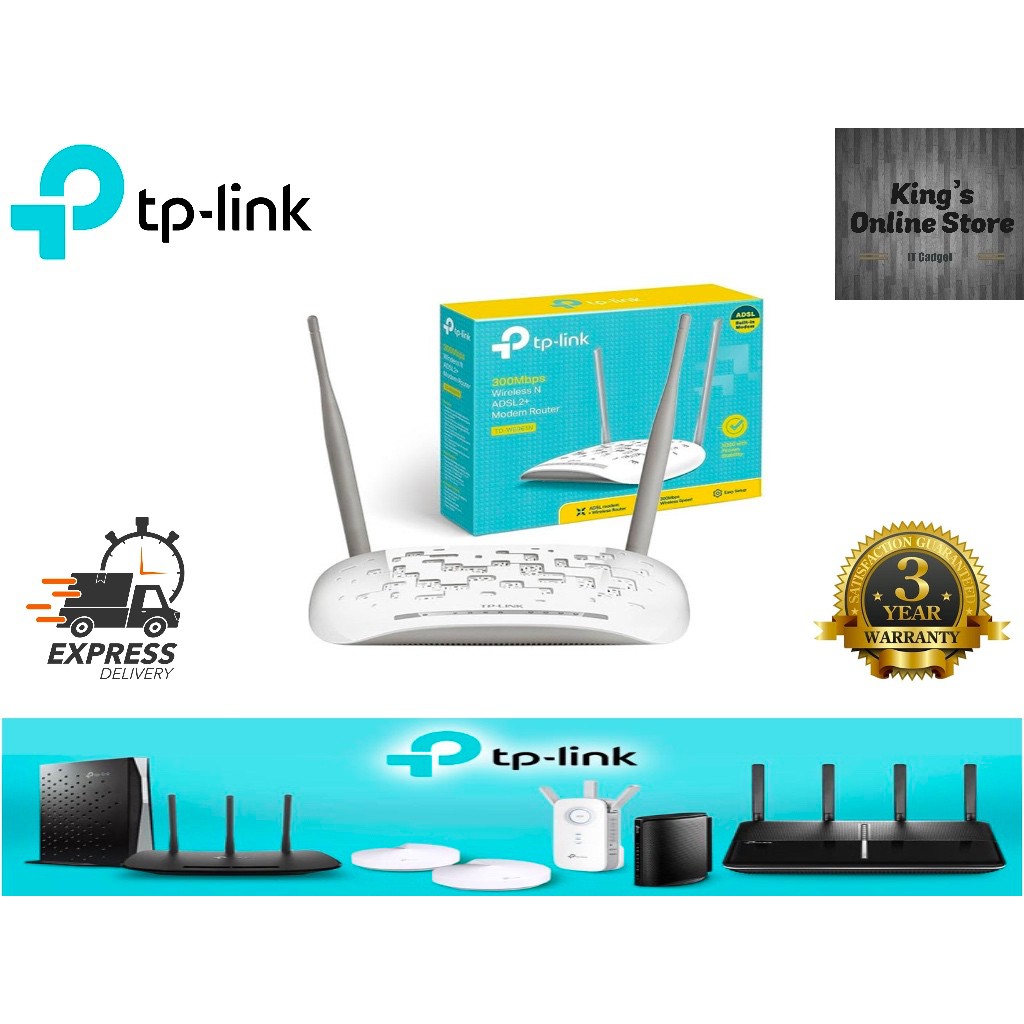 Tp Link Tl W61n 300mbps Wireless N Adsl2 Modem Router Streamyx Shopee Malaysia