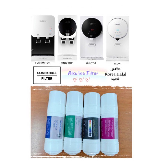 Korea Cuckoo Fusion Top King Top Iris Top Icon Alkaline Oem Water Filter Shopee Malaysia
