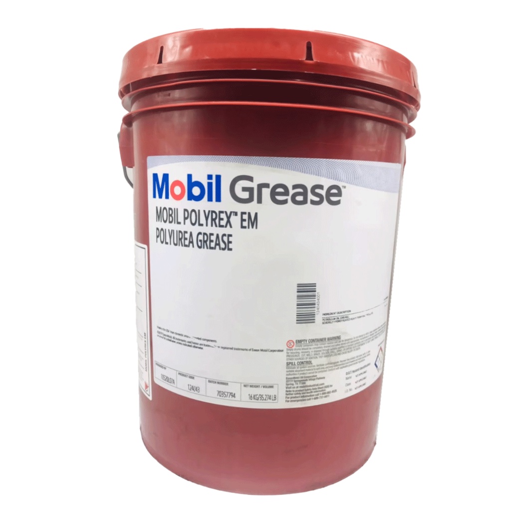 Mobil Grease for Electric Motor - Mobil Polyrex EM (16kg) - Polyurea ...