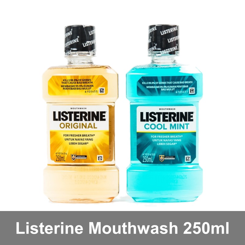 Listerine Mouthwash 250ML (Original/Coolmint) Shopee Malaysia