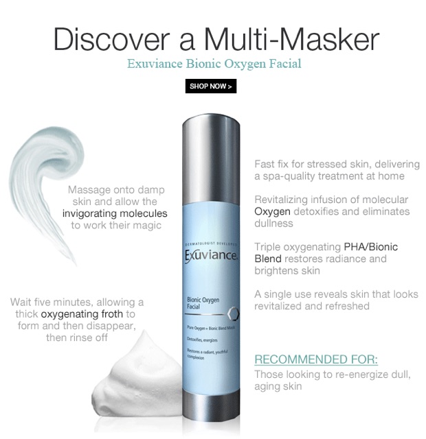 exuviance oxygen facial