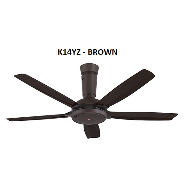 KDK CEILING FAN K14YZ BROWN COLOUR (5 BLADE REMOTE) Shopee Malaysia