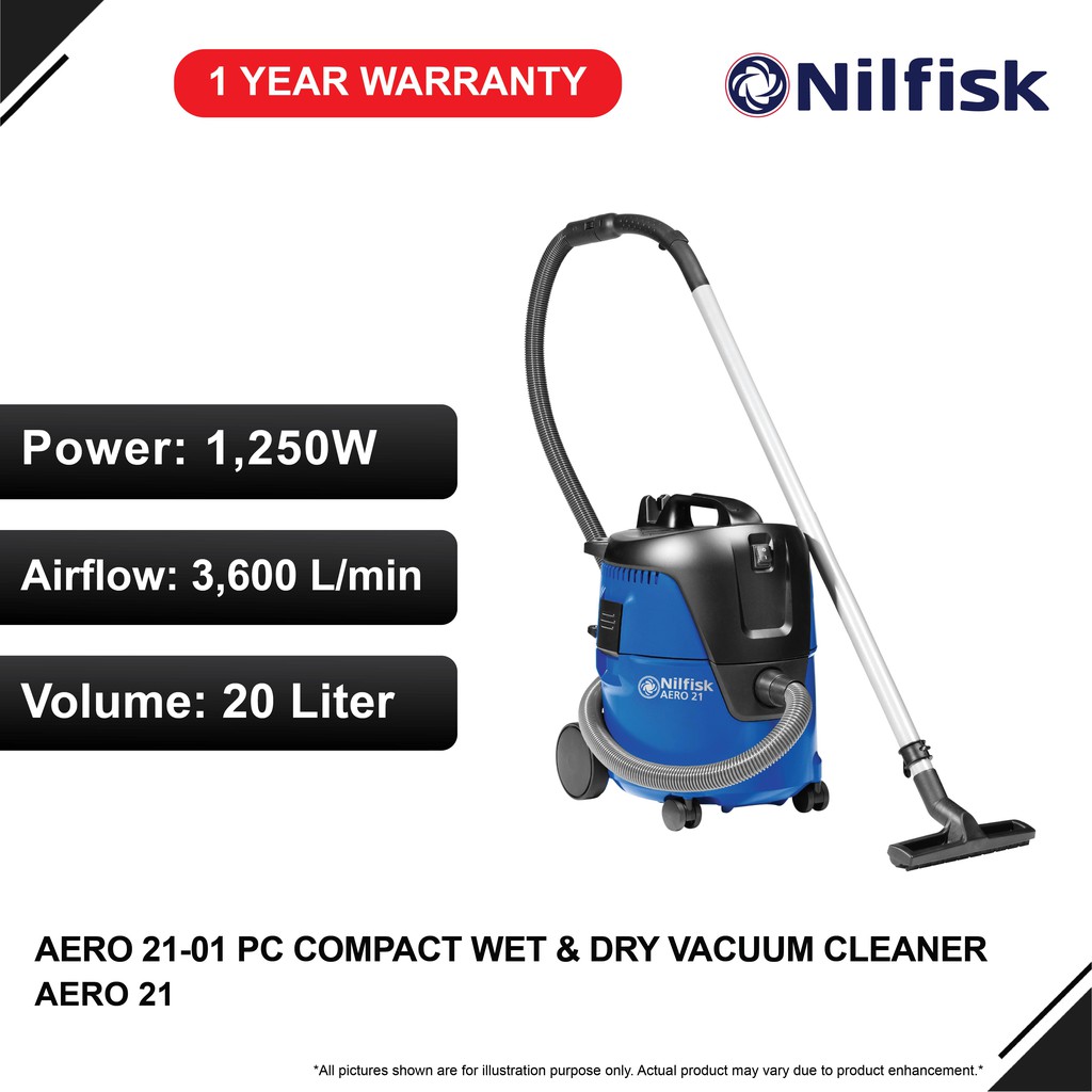 NILFISK AERO 21-01 PC Compact Wet & Dry Vacuum Cleaner | Shopee Malaysia