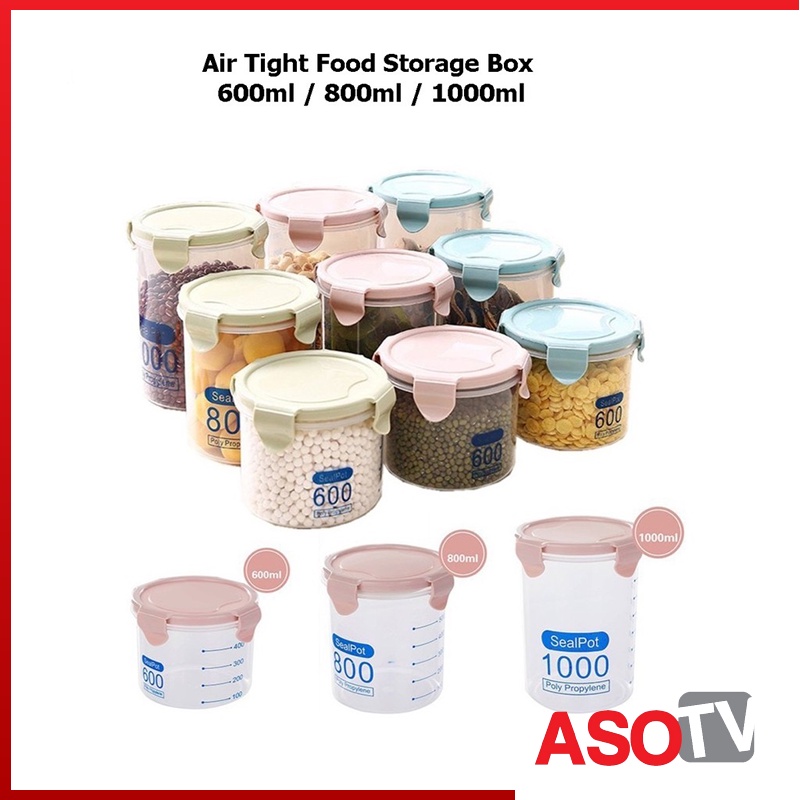 ASOTV® Air Tight Seal Food Storage Box 1082/1083/1084 Food Container