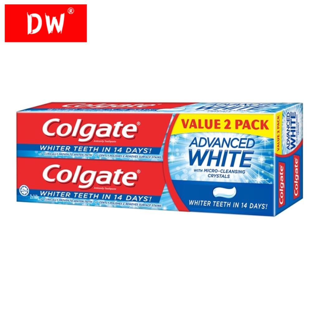HOT COLGATE Advanced White Toothpaste 2 x 160g Shopee Malaysia