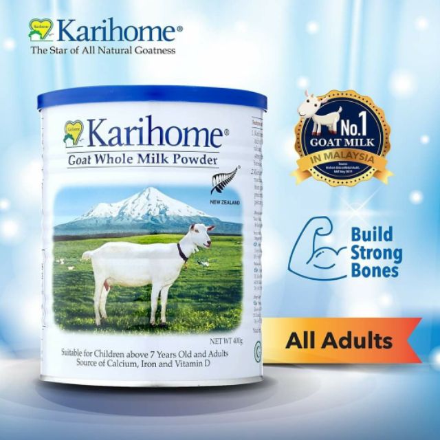 Karihome Goat Milk Powder 1 tin x 400g (7 years old & above and adults