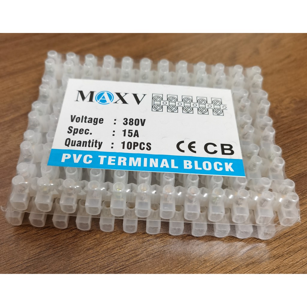 1pc PVC Connector Terminal Block Electrical 12 Way 10A / 15A / 20A