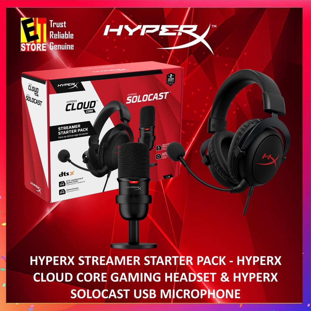 HyperX Cloud Core & SoloCast br/スターターパック 【公式通販】