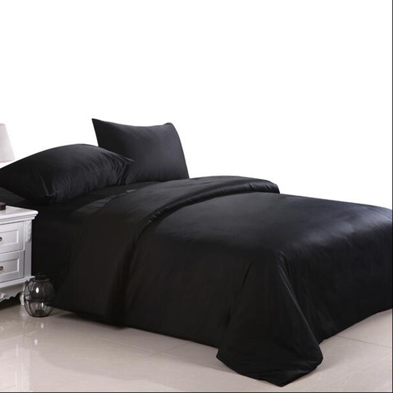 100 Pure Cotton Bedclothes Navy Blue Bed Linens Duvet Cover Set