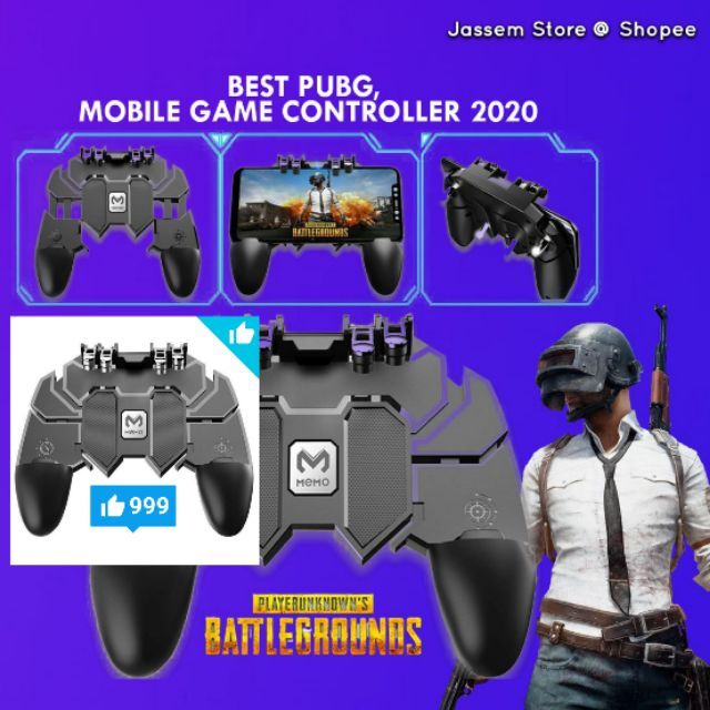 Ak 66 Mobile Pubg Gamepad Controller Metal Rear Trigger Key Joystick