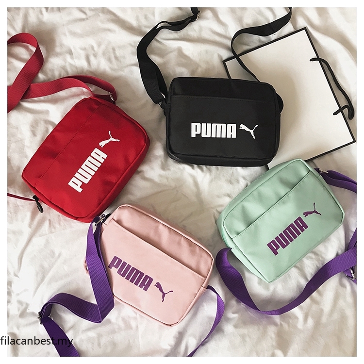 red puma messenger bag