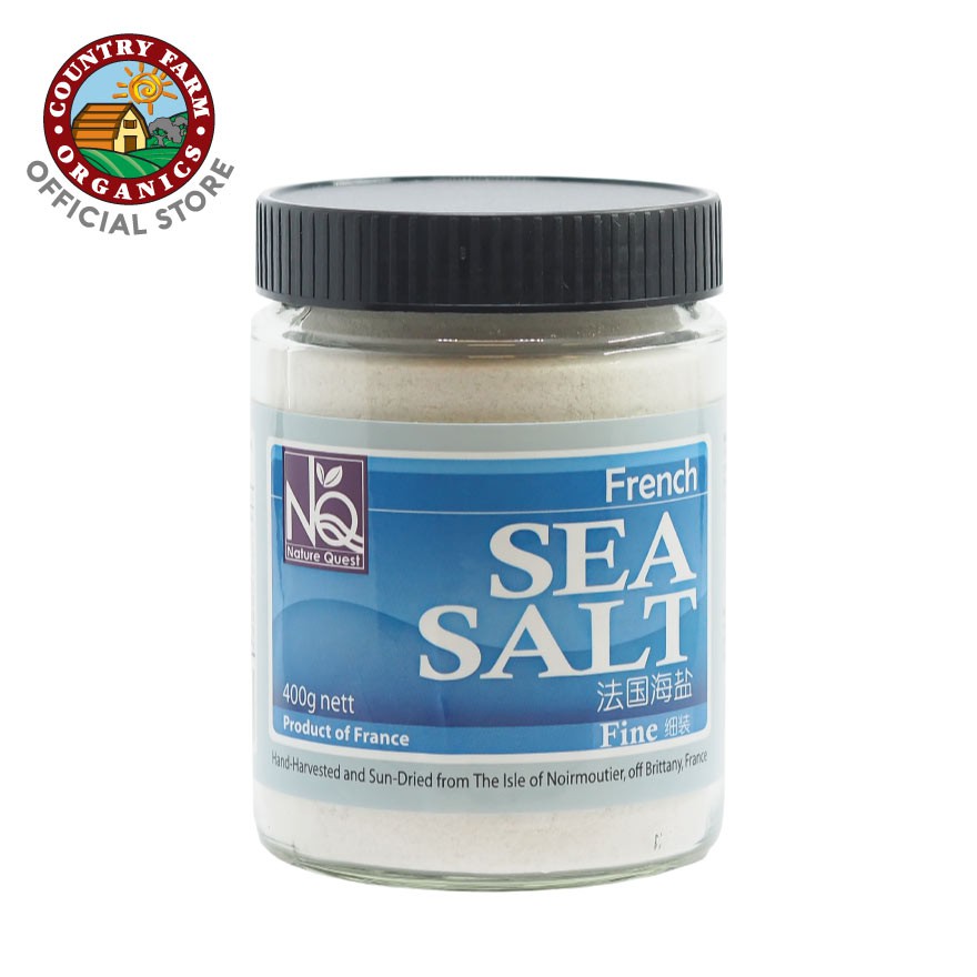 Country Farm Organics Nature Quest Natural French Sea Salt - Fine (400g)