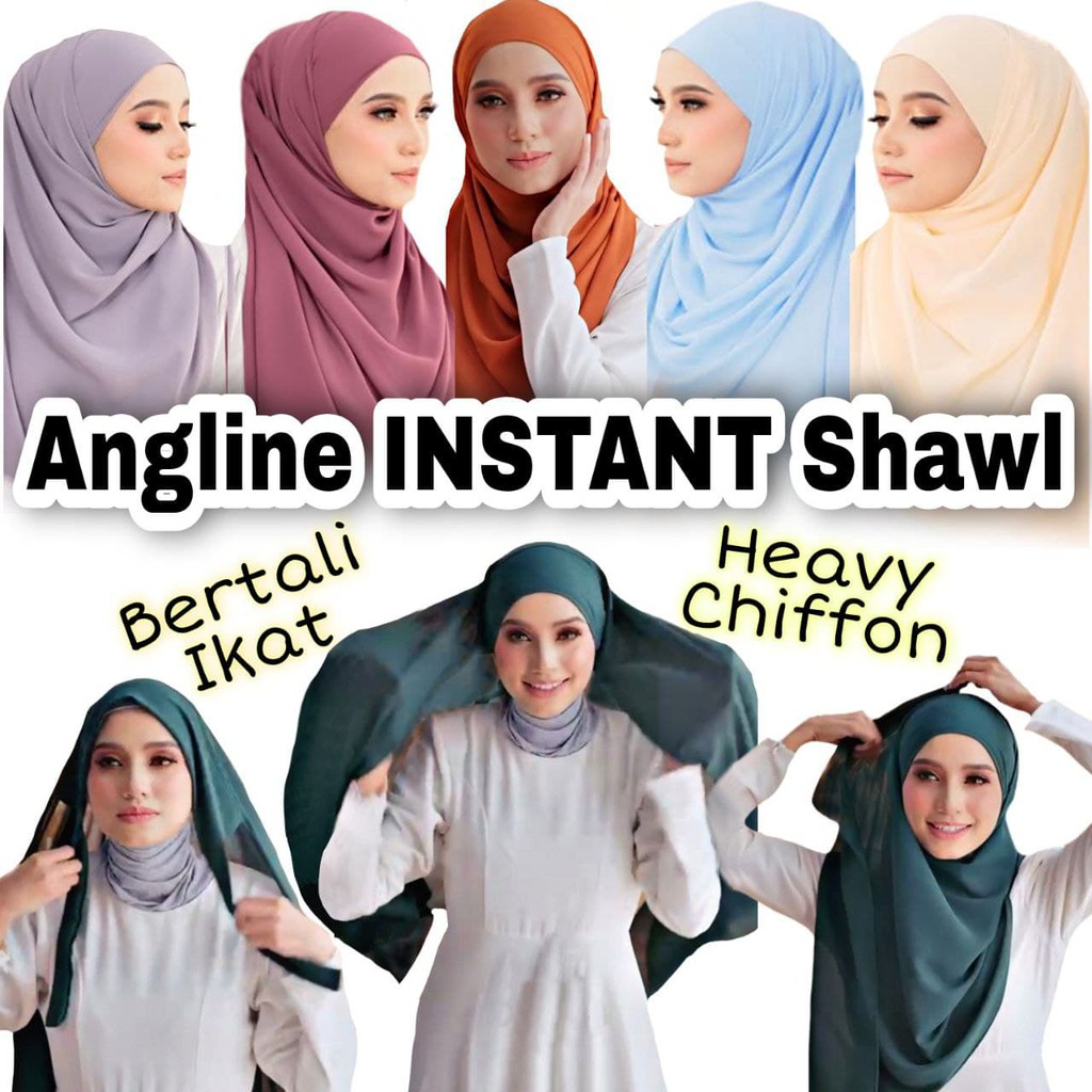 instant shawl plain