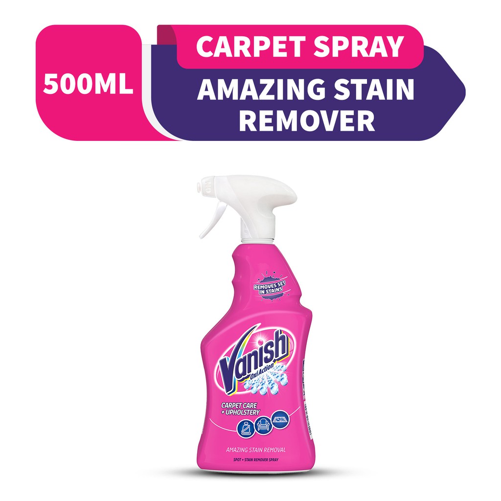 vanish carpet cleaner upholstery oxi action stain remover spray 500ml shopee malaysia