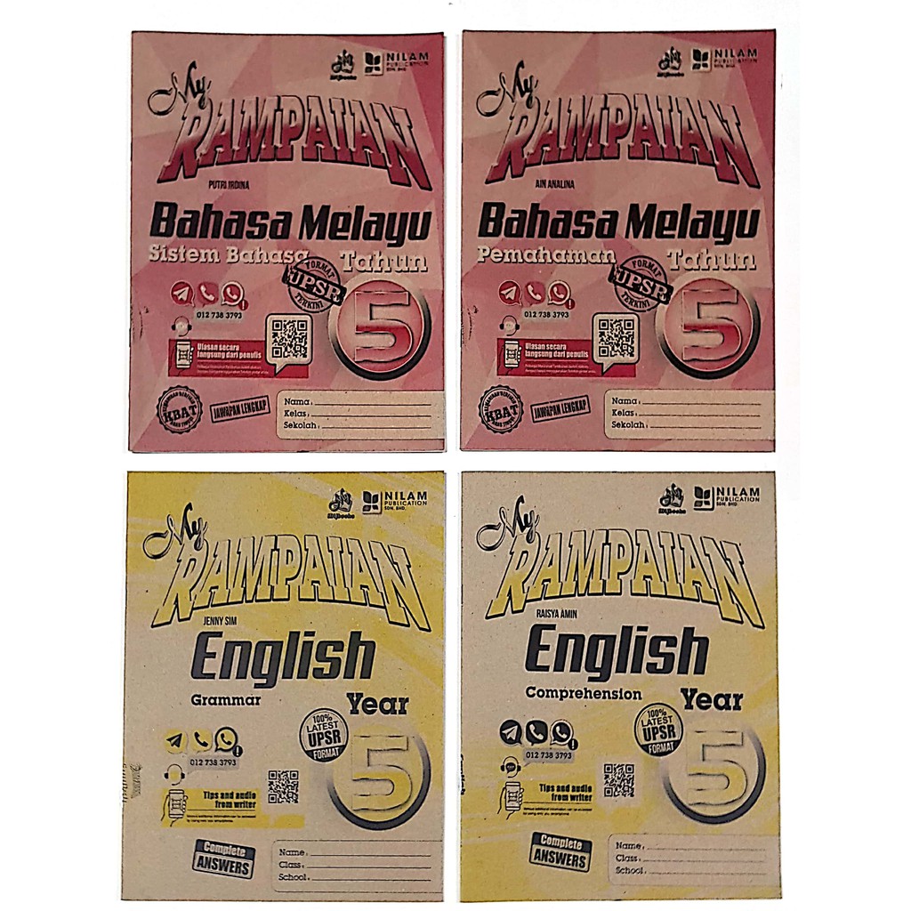 My Rampaian Bahasa Melayu English Tahun 5 Buku Latihan Nilam Publication Ready Stock I 20